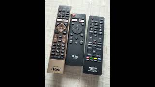 Haier smart TV universal remote how to pair haier smart TV remote Haier remote work kese krega smart [upl. by Tova]