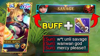 WANWAN BUFF  GOLDEN STAFF  AUTO SAVAGE  INTENSE BATTLE [upl. by Ng]