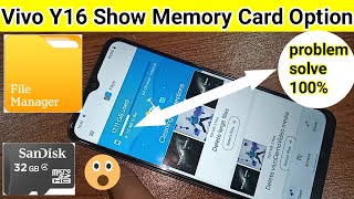 Vivo Y16 Show Memory card option [upl. by Jacie]