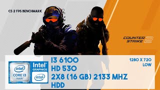 Counter Strike 2 FPS Benchmark on Intel i3 6100  16GB  HD 530  HDD [upl. by Ettelliw]