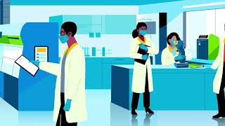 Short Animated Medical Laboratory Video [upl. by Llezniuq]