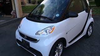 2014 Smart Fortwo Electric Drive Start Up In Depth Tour and Review [upl. by Kilby]