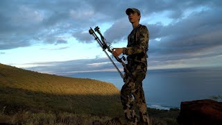 Bowhunting axis deer on Lanai hawaii spot and stalk hunting with the little bro [upl. by Kuhn535]