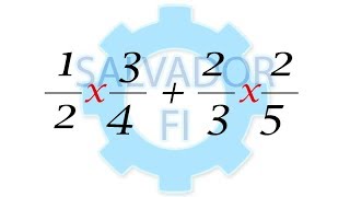 Suma y Multiplicación de Fracciones con Diferente Denominador  Salvador FI [upl. by Sabba]