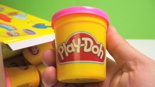 PlayDoh 24 Pack Colours Unboxing [upl. by Zoila897]