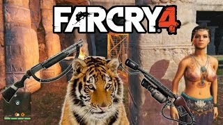 Far Cry 4 Weapons Challenge 1  Flamethrower M133 Shotgun amp Lebrons Tiger Far Cry 4 Gameplay [upl. by Chaing508]