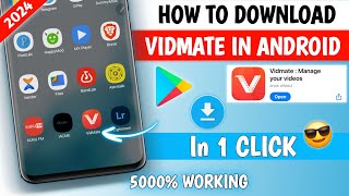 How To Download Vidmate in Android 😱 Vidmate Download 2024  Vidmate Install in mobile Phone [upl. by Willy]