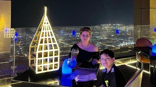 Stunning view at the Highest view lounge Gevora Hotel Dubai [upl. by Othella]