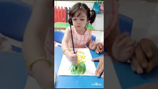 Finger painting helps toddlers develop sensory awareness fine motor skills and creativity [upl. by Nytsirk79]