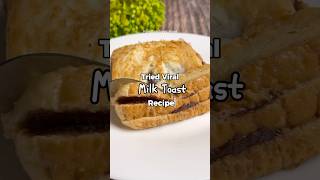 Quick Milk Toast recipe shorts [upl. by Atrebla]