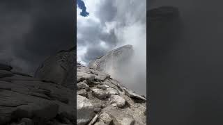 Half dome the craziest hike 😵‍💫 long youtube video coming soon 🔜 halfdome [upl. by Maribeth]