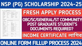 NSP SCHOLARSHIP FOR POST GRADUATE STUDENTS 2024  NSP SCHOLARSHIP APPLY PROCESS 2024  NSP OTR [upl. by Ladnar]