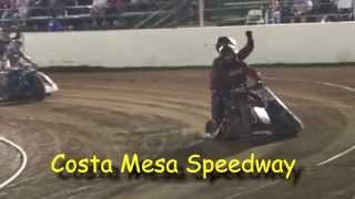 2015 Fair Derby Sidecar Race Costa Mesa Speedway [upl. by Anelleh]