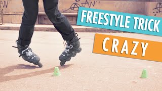 HOW TO DO THE CRAZY ON INLINE SKATES [upl. by Aikemal165]