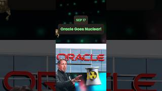 Oracle goes Nuclear 1 gigawatt reactor is on the way stocknews [upl. by Dunn]