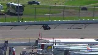 Marco Andretti crashes in Iowa  Indycar Series 2009 [upl. by Bilbe277]