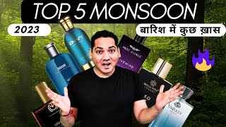 TOP 5 MONSOON PERFUMES FOR MEN ☔ IN 2023 🌧🌈  MONSOON FRAGRANCES IN 2023 BY Dr Perfume  हिंदी में [upl. by Hilar]