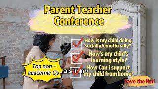 Parent Teacher Conference Top NonAcademic Questions Every Parent Should Ask [upl. by Duck]