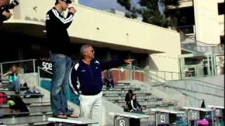 Video of the surprise visit by Michael Phelps to the Swim Pasadena Team [upl. by Yorgen]