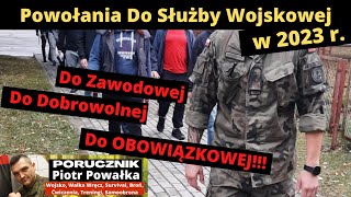 Kto Zostanie Powołany Do Wojska Polskiego w 2023 roku Trwają Prace Nad Rozporządzeniem MON [upl. by Lebasi389]