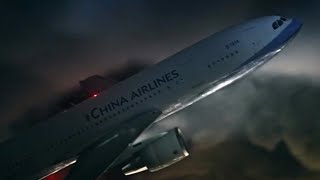 China Airlines Flight 676  Crash Animation [upl. by Enylhsa]