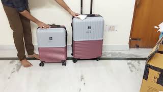 Nasher miles Istanbul series hardsided abs luggage  55 cm cabin luggage and 65cm medium luggage [upl. by Nolrah]