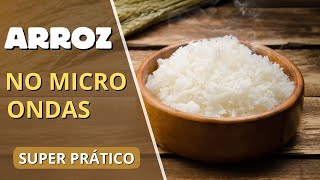 Como fazer arroz no no microondas soltinho Gasta menos  e é rápido [upl. by Acnalb]