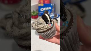 I bet you started craving these Oreo cupcakes filled with condensed milk🥛🧁🎀💦 oreocupcake bake [upl. by Bentley]