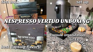 NESPRESSO VERTUO PLUS UNBOXING AND SET UP 2021  Simone Cristina [upl. by Alo]