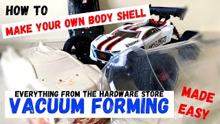 Make you own RC body shell  Vacuum Forming RC car body  Arrma Talion  DIY vacuum form IDORC [upl. by Bikales536]