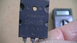 como medir o transistor 2sa 1302 com precisao [upl. by Gnouhc529]