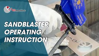 How to use the Lematec sandblaster gunAS1182C Tips and tricks on video [upl. by Adelaja977]