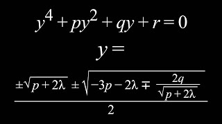 The Quartic Formula Ferraris Method [upl. by Brag]