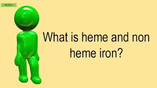 What Is Heme And Non Heme Iron [upl. by Parker]