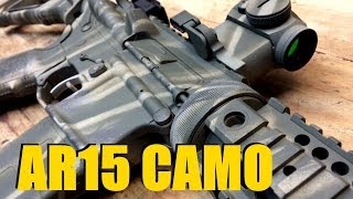 AR15 Camo Paint Job  How To [upl. by Durkin355]