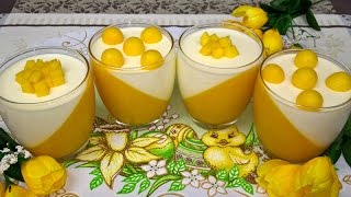 Deser z Mango  Panna Cotta z Mango  Przepis na Deser z Mango [upl. by Forester481]