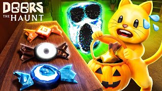 NEW DOORS quotTHE HAUNTquot Trick Or Treat Update Halloween Event ALL BADGES [upl. by Levenson]