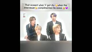 BTS Indian Interview  Sakshma Srivastavwhen V got shy 🤭😚😂💜 [upl. by Bevvy]