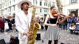 FLOWERS  Miley Cyrus  Sax and Violin  Daniele Vitale amp Karolina Protsenko Cover [upl. by Sonnnie]