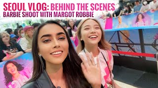 SEOUL VLOG Barbie Shoot with Margot Robbie Behind the scenes  What’s in my bag [upl. by Neffirg]