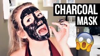 CHARCOAL BLACKHEAD PEEL OFF MASK  INSANELY PAINFUL [upl. by Mordecai864]