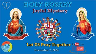 Holy Rosary Joyful Mystery  PEACE  December 7 2024 [upl. by Draper830]