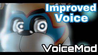 Improved Glamrock Freddy voice update  VoiceMod [upl. by Wenger397]