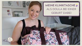 Meine Kliniktasche🤰🏼Als Doula bei einer Geburt dabei  Geburtsbegleitung [upl. by Eneri]