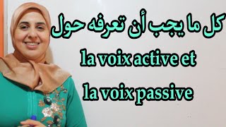 La voix active et la voix passive [upl. by Akihdar]