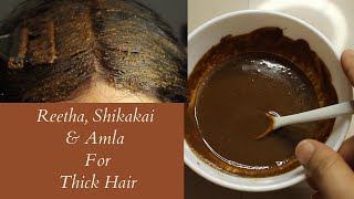 Amla Reetha amp Shikakai Hair Growth Remedy I How to Make Herbal Shampoo at Home I Alps Goodness [upl. by Suvart]