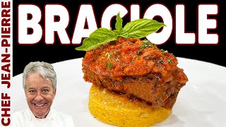 Grandmas Secret Italian Beef Braciole Recipe Braised to Perfection  Chef JeanPierre [upl. by Laehctim]