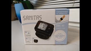 Digital Wrist Blood Pressure SANITAS SBC 30  Ciśnieniomierz na nadgarstek Вимірювачкровяноготиску [upl. by Zealand]