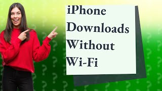 How do I allow downloads on my iPhone without WiFi [upl. by Lleryd]