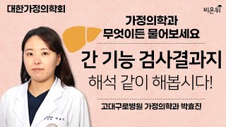 대한가정의학회 간기능 검사결과지 해석 같이 해봅시다  고대구로병원 가정의학과 박효진 [upl. by Erik41]